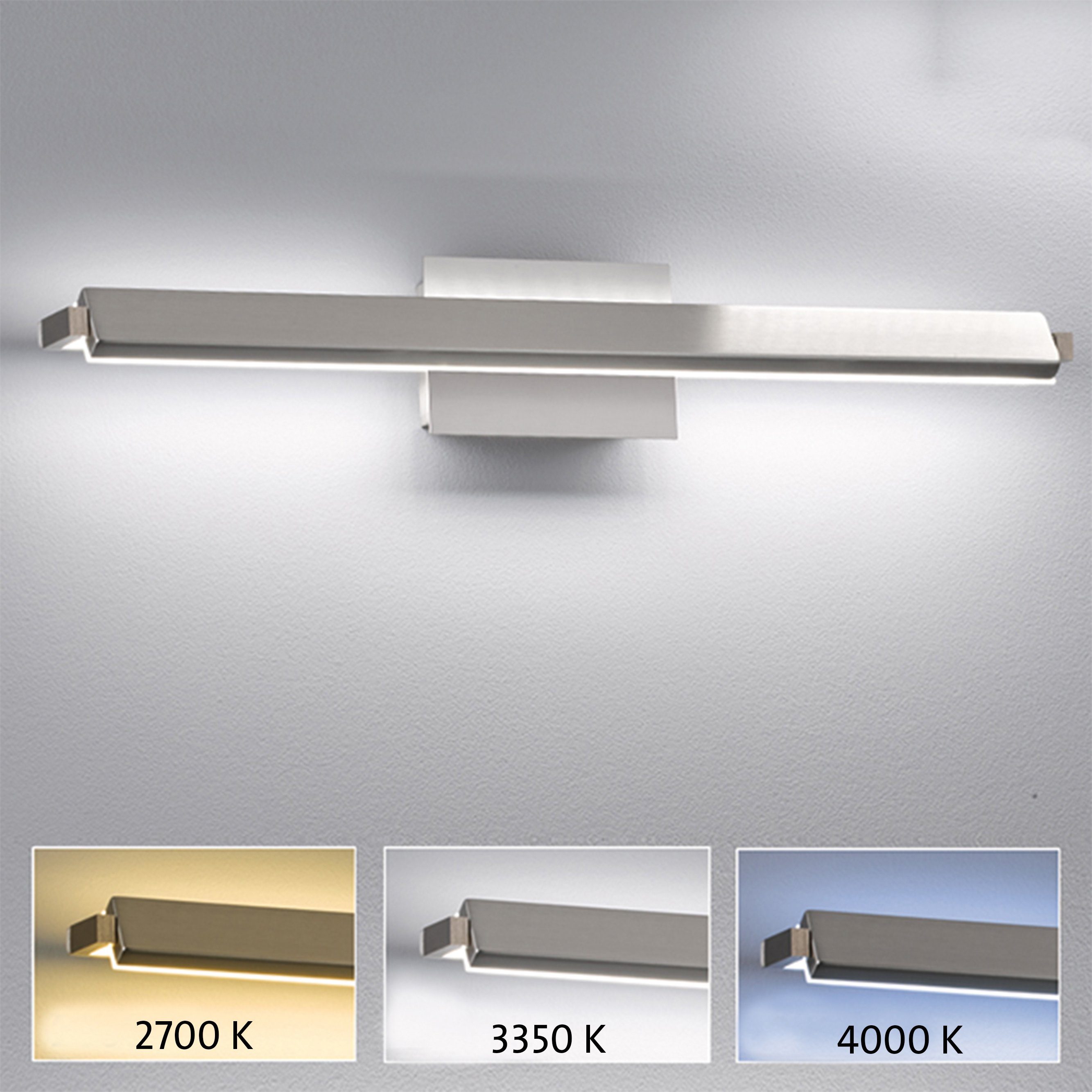 FISCHER & HONSEL LED integriert, fest TW, Pare Warmweiß Wandleuchte Dimmfunktion, LED Neutralweiß
