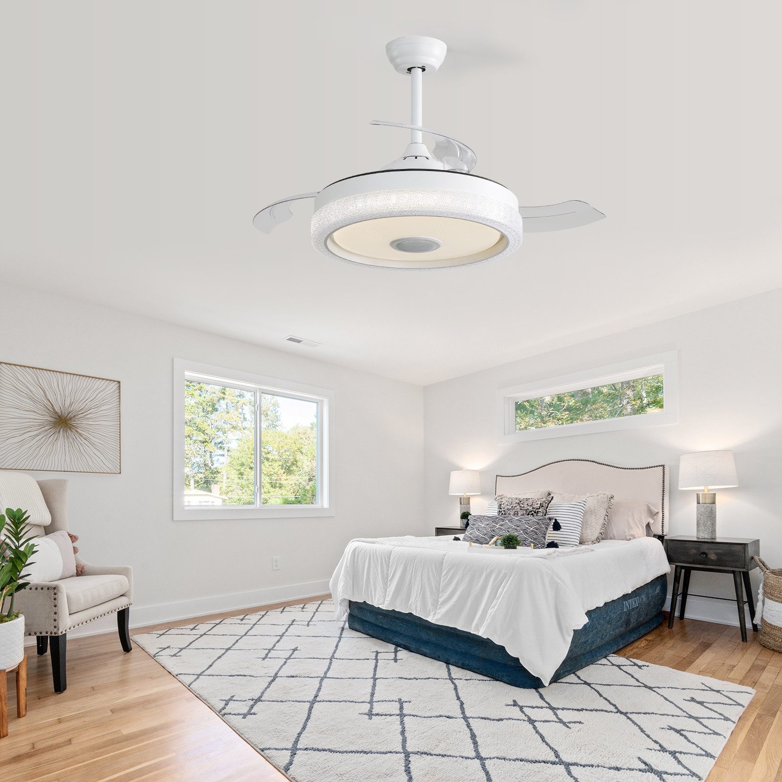 BlingBin Deckenventilator 42 Zoll Moderner unsichtbarer günstig online kaufen