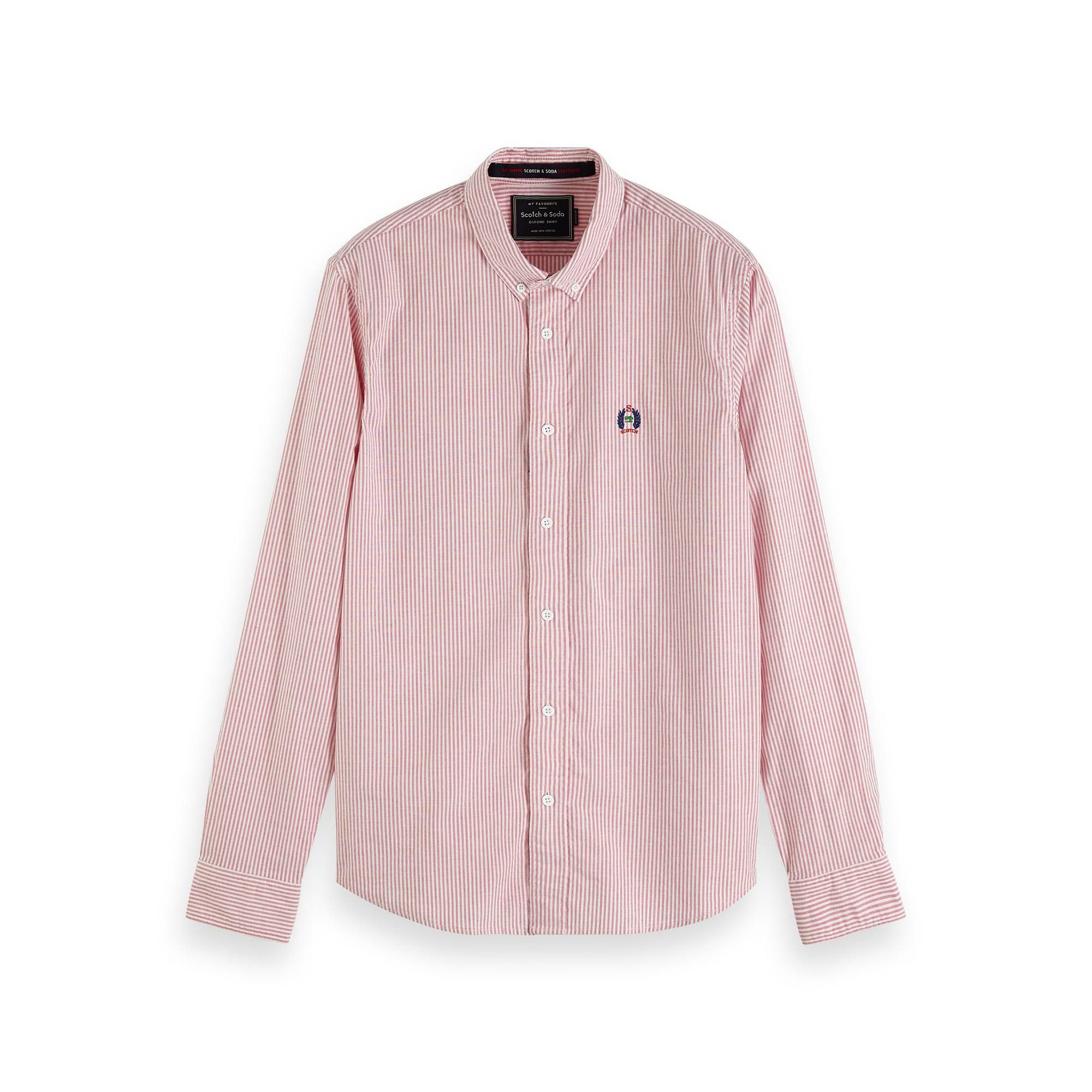 Kurzarmhemd Scotch & Soda Herren Langarm Hemd Classic Oxford Shirt 152151