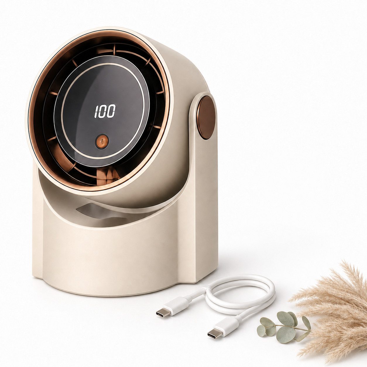 BESTLIVINGS Tischventilator mobil mit 1200 mAh AKKU
