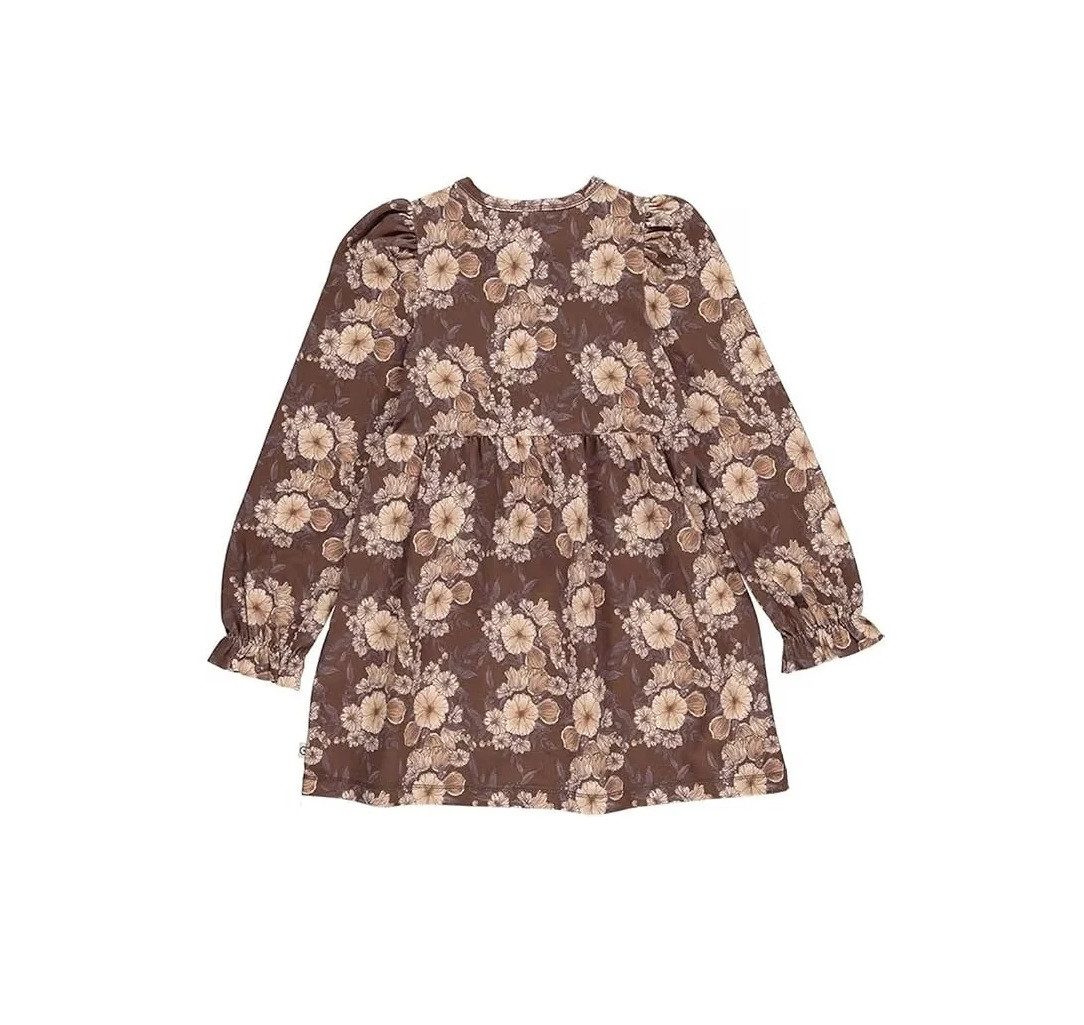 Müsli Sweatkleid Kleid Herbst & Winter Langarm Acorn Rotbraun