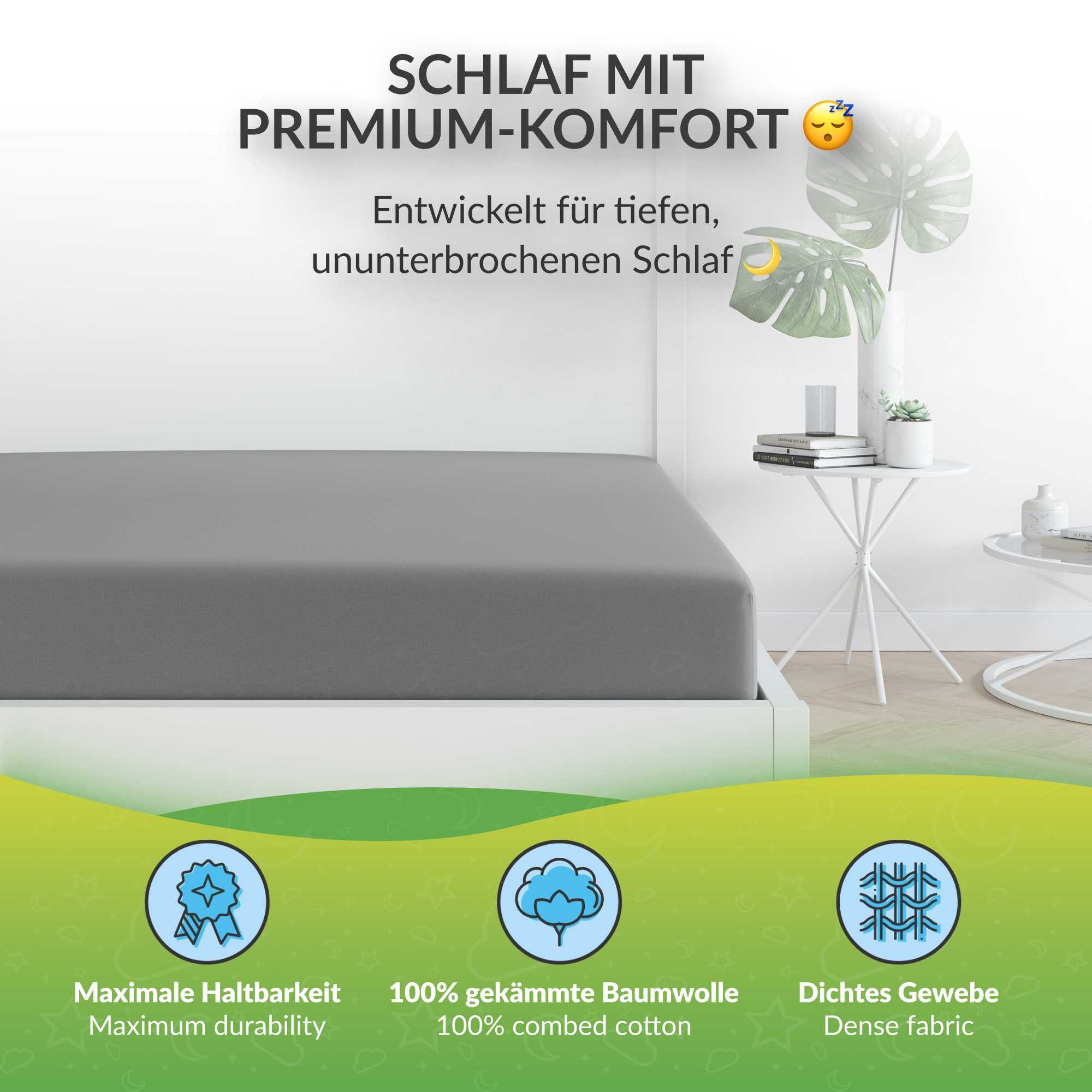 etérea Himmlische Qualität Spannbettlaken etérea Extra Jersey Spannbettlake günstig online kaufen