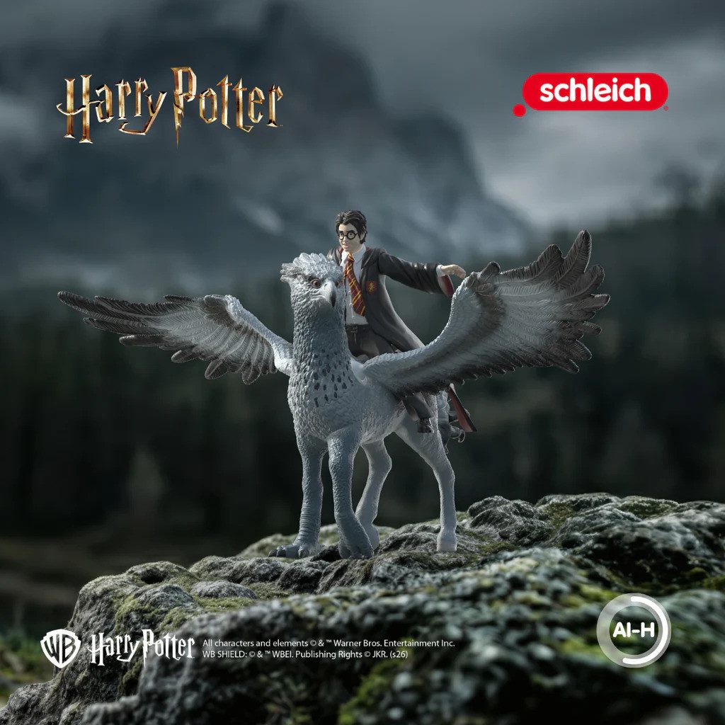 Schleich® Spielfigur HARRY POTTER™, Harry Potter™ auf Seidenschnabel (14947), (2-tlg)