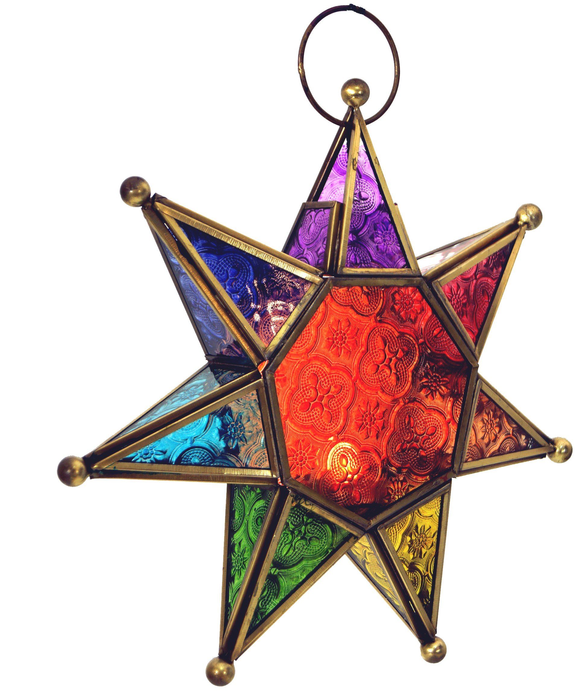 Guru-Shop Windlicht Orientalischer Glas Stern in marrokanischem.. günstig online kaufen
