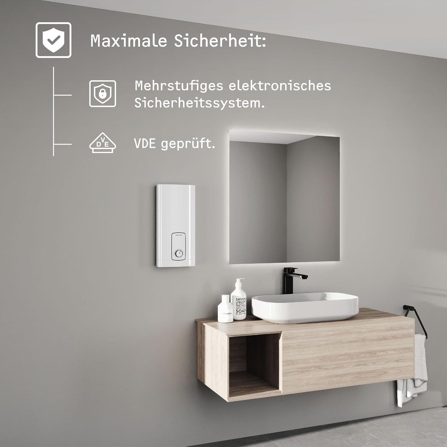 STIEBEL ELTRON Komfort-Durchlauferhitzer Durchlauferhitzer DHB 18/21/24 ST Trend – Energiesparender – Bild 5 von 5