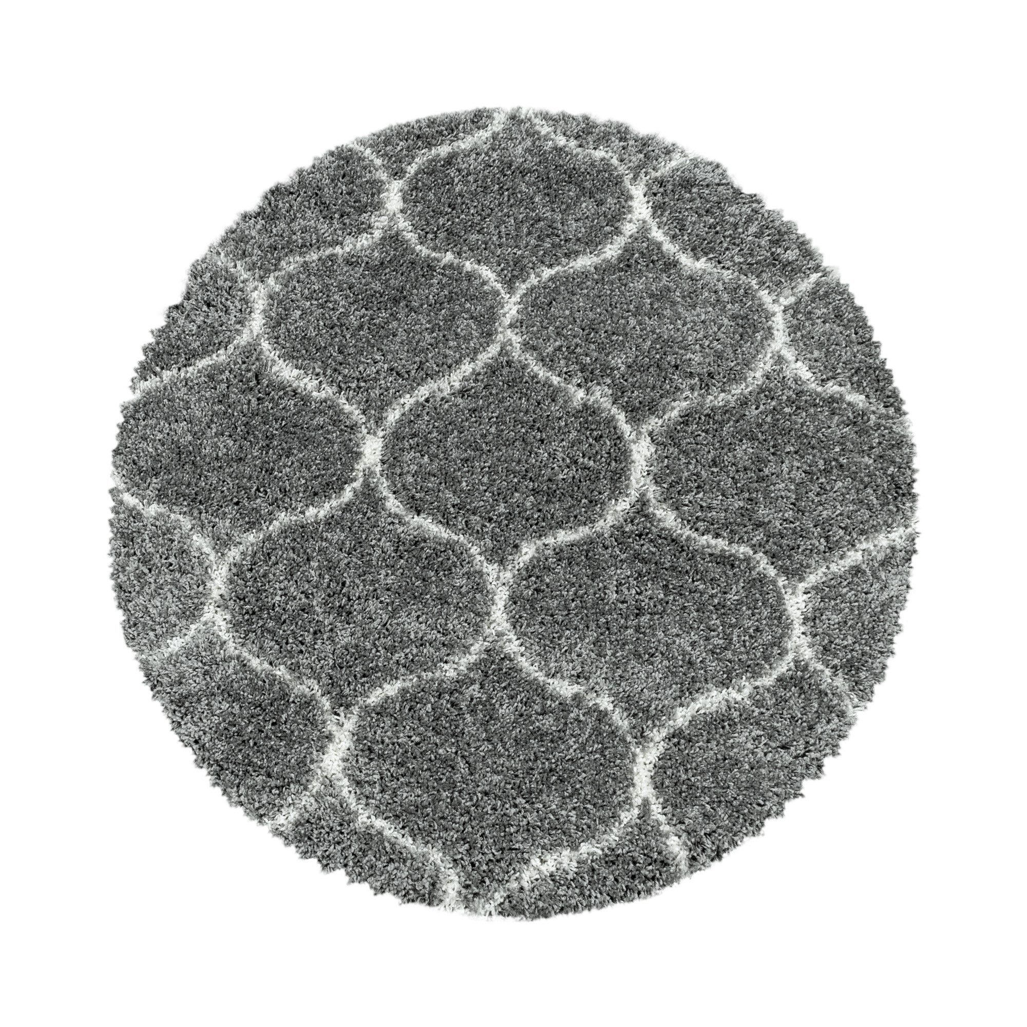 Carpettex Hochflor-Teppich Skandinavisches Design, Rund, Höhe: günstig online kaufen