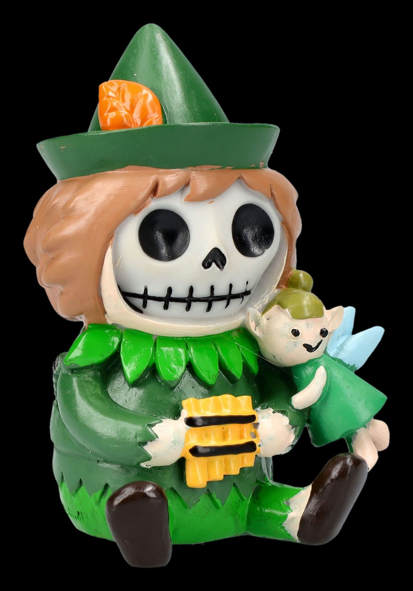 Figuren Shop GmbH Fantasy-Figur Furrybones Figur - Peter Pan - lustige Dekofigur Gothic Dekoration