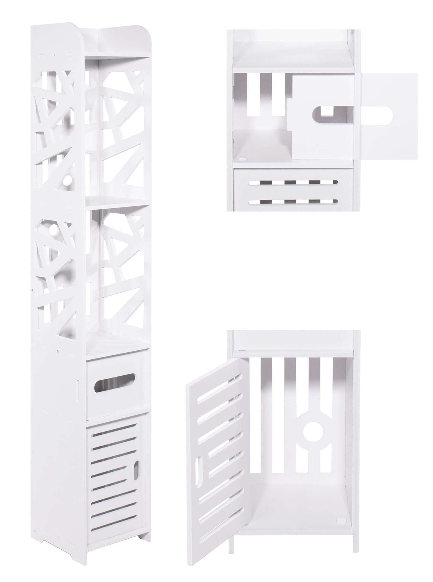 Home Collective Hochschrank Badezimmerschrank, Platzsparend, Schmal, günstig online kaufen