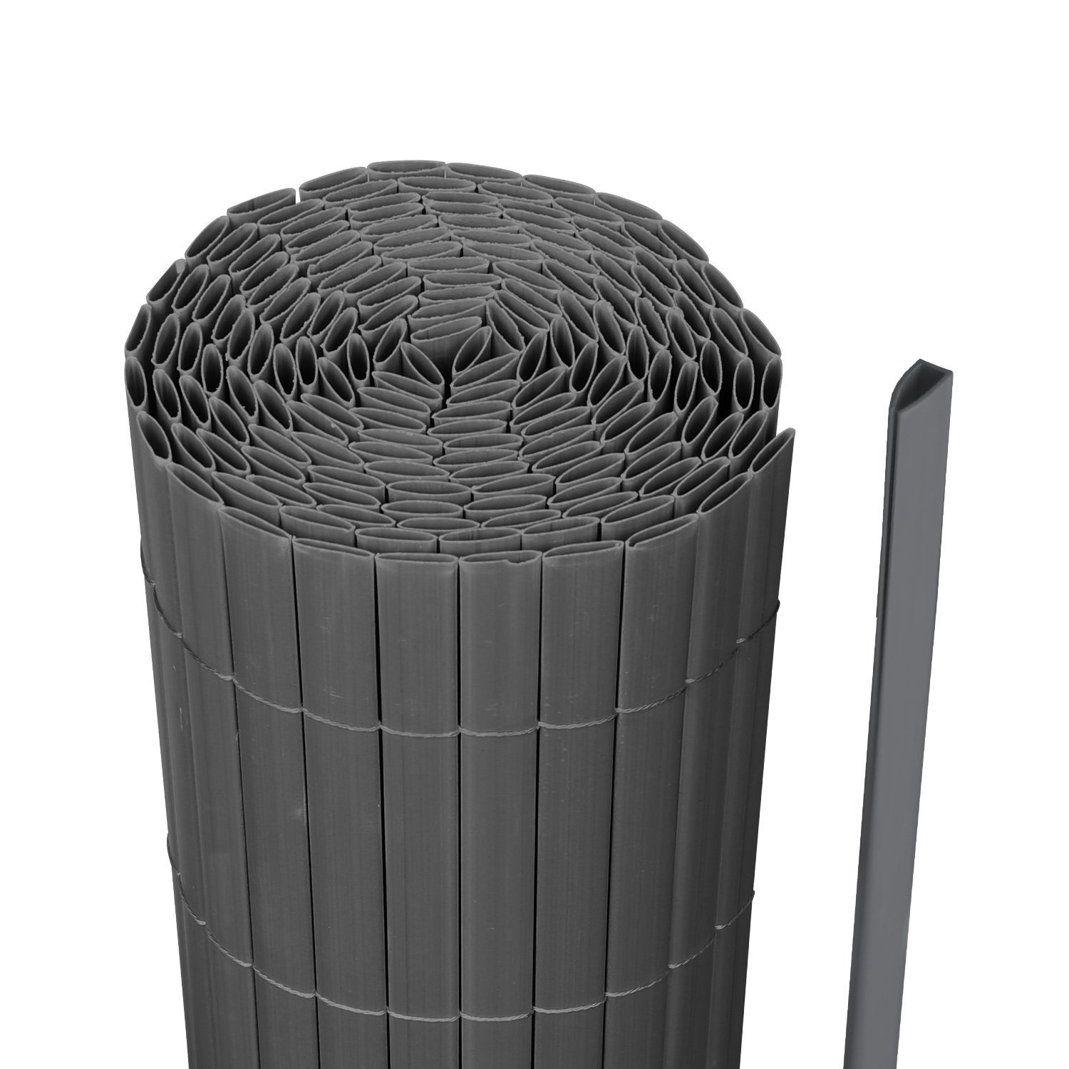 Mugar Künstlicher Gartenzaun – 1x3 M, 90 % Sichtschutz, Wasserfest, UV- & Feuerfest, Für Terrasse & Balkon