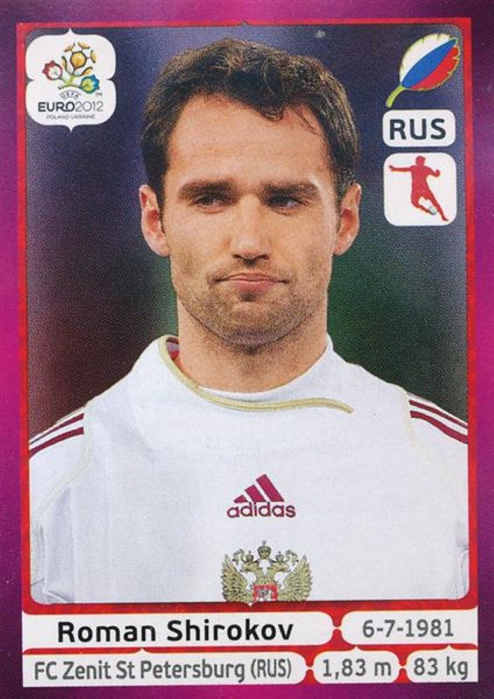 Panini Sammelkarte Panini EM 2012 deutsche Version - Sticker 122 - Roman Shirokov