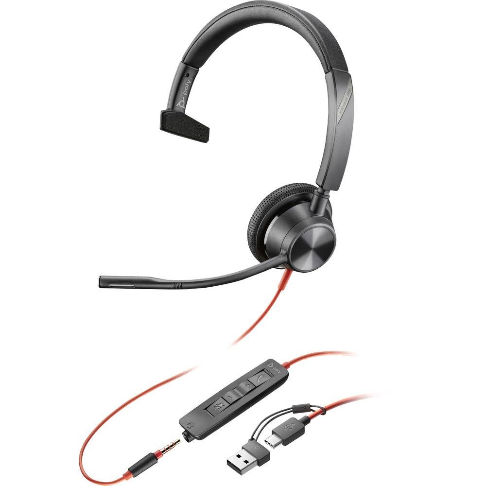 Poly Headset Mono USB-C/A & 3.5 mm Kopfhörer