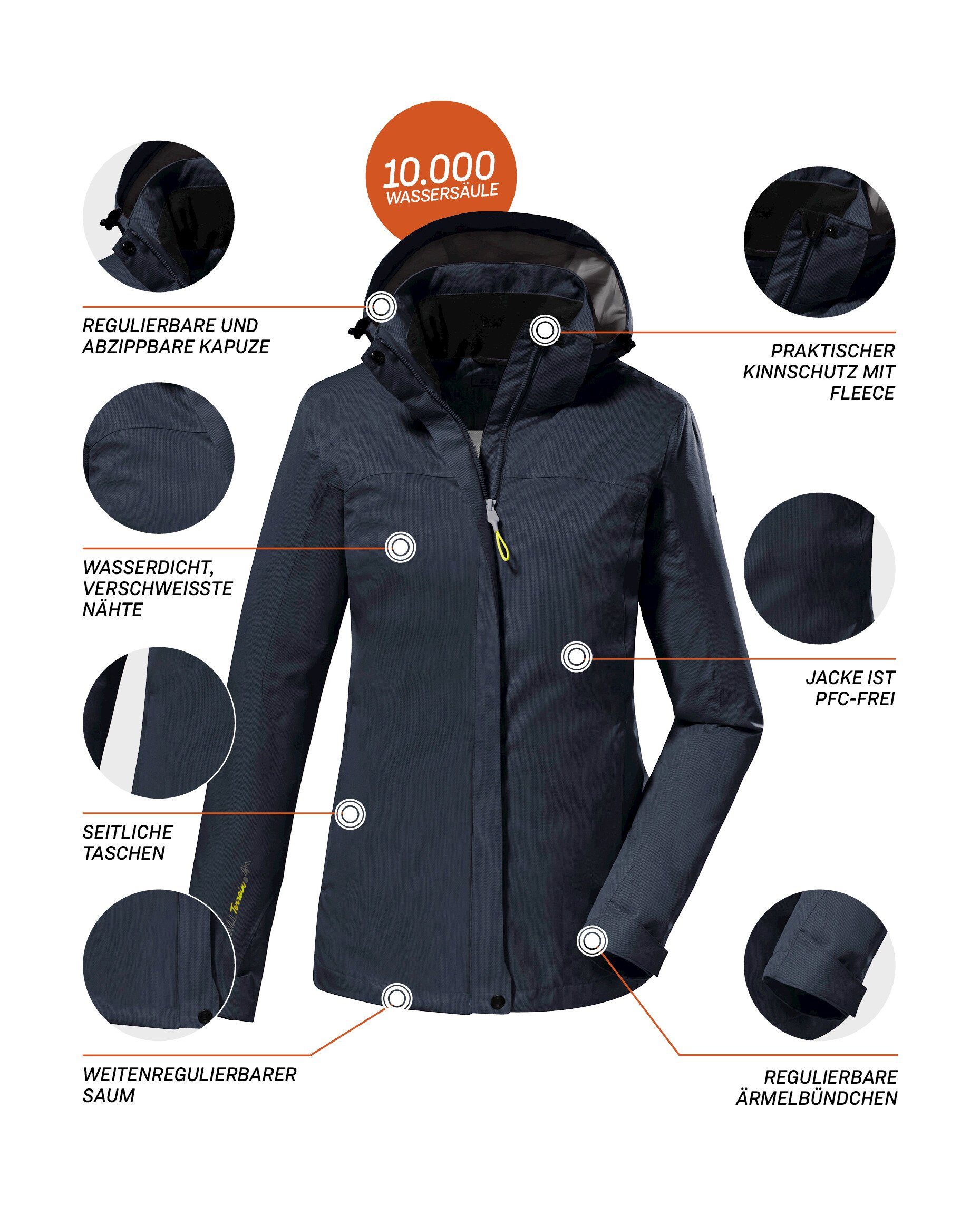 KOS Outdoorjacke WMN 133 Killtec navy JCKT