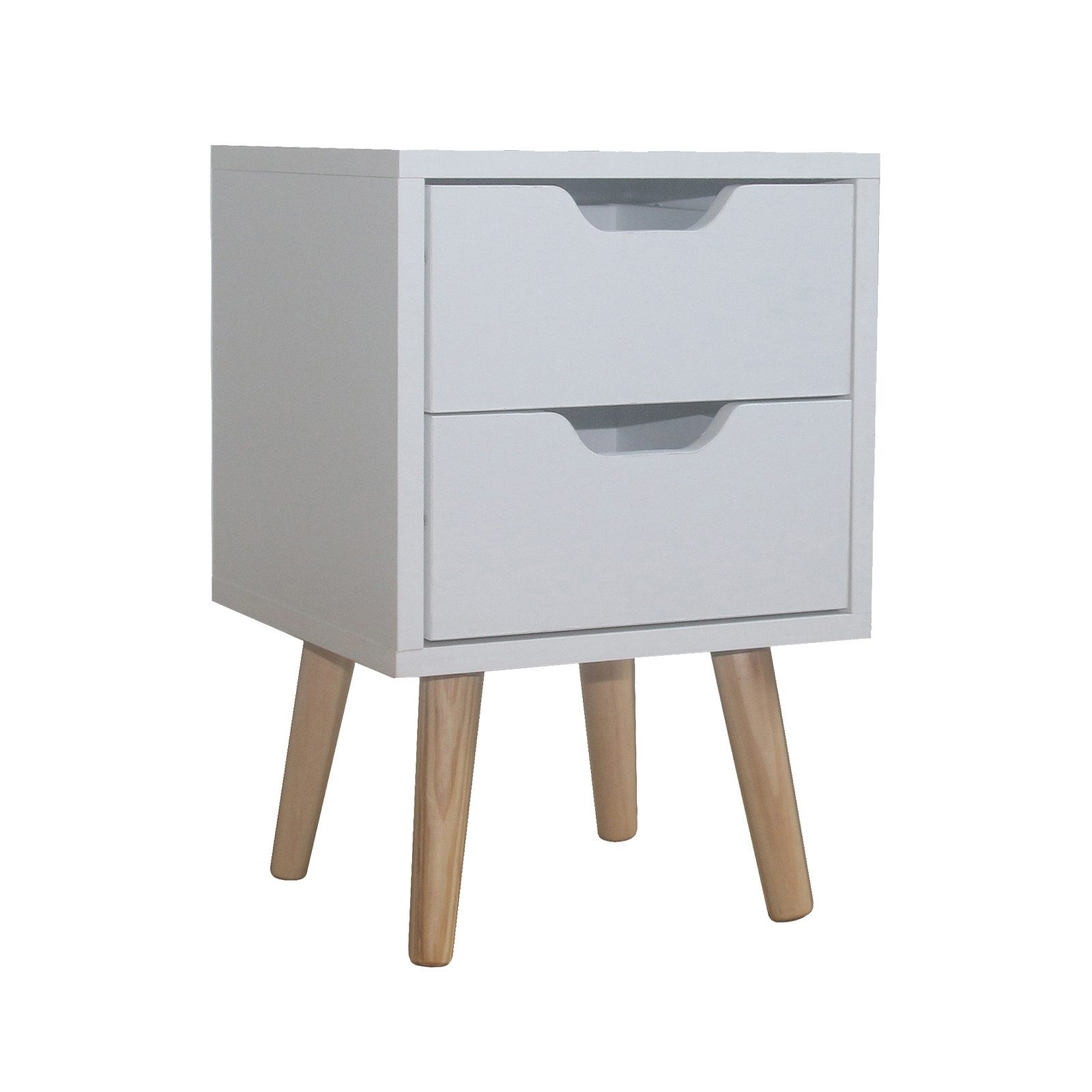 HTI-Living Nachttisch Nachttisch 2 Schubladen Thekla Weiß (Stück, 1-St., 1 günstig online kaufen