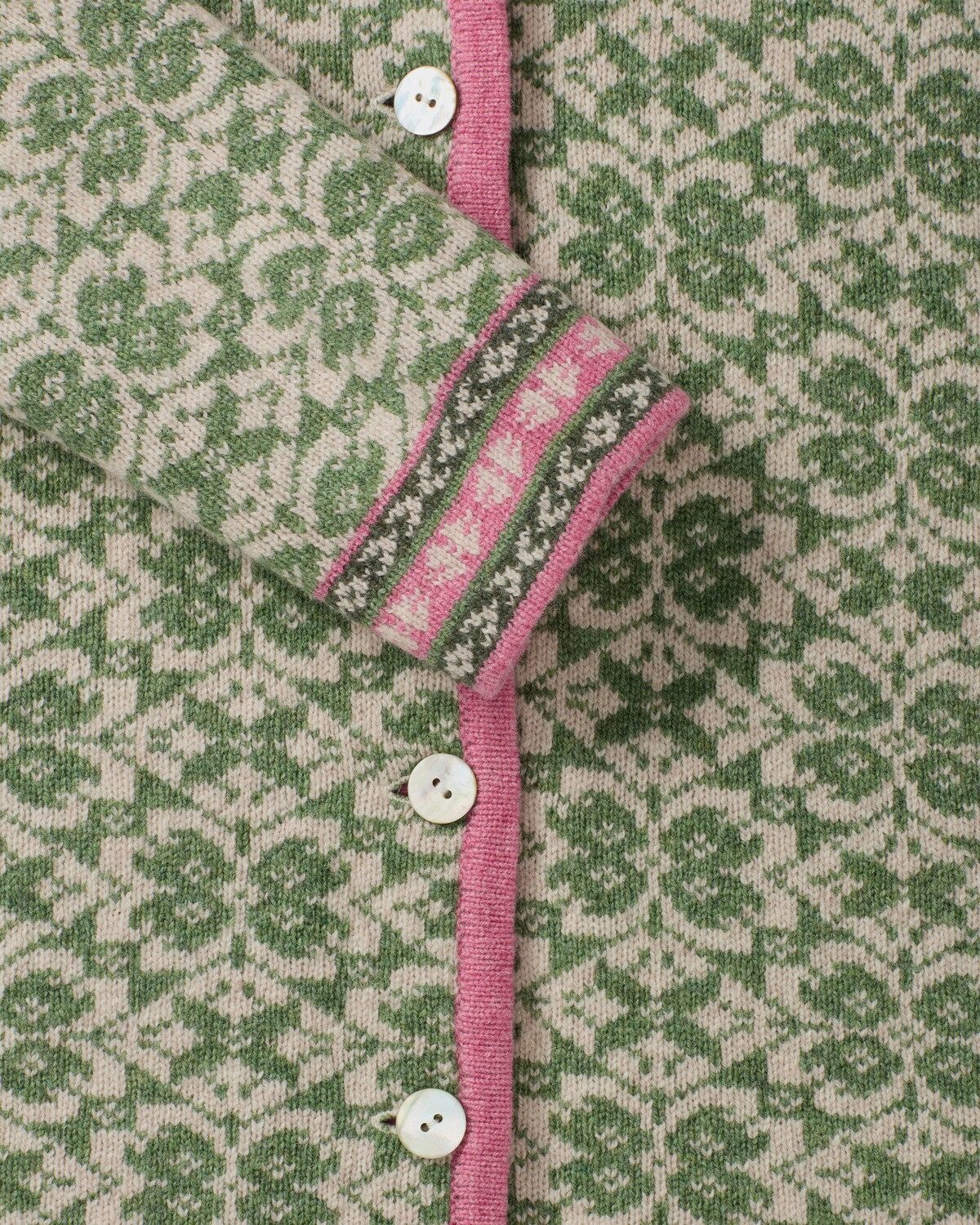 Reitmayer Strickjacke Lange Jacquard-Strickjacke