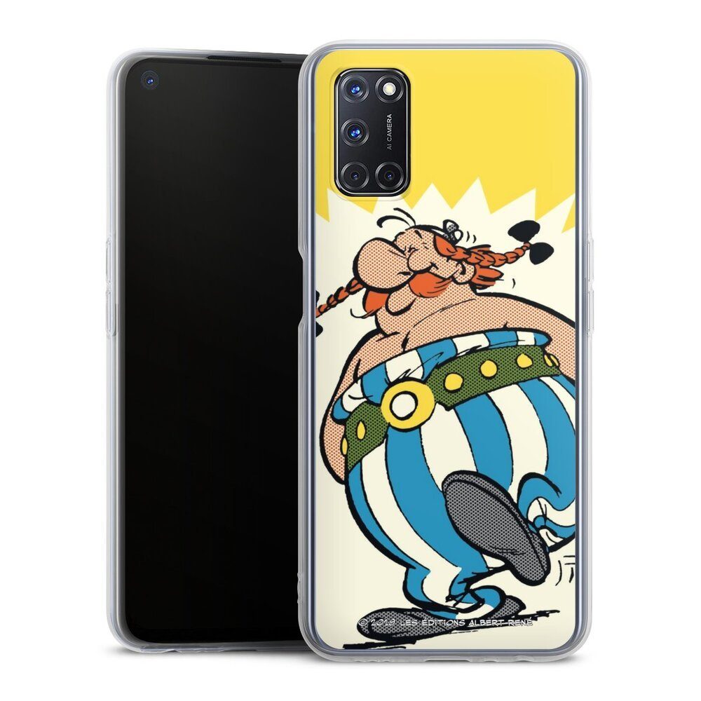 DeinDesign Handyhülle Vintage Obelix Offizielles Lizenzprodukt Obélix Vintage, Oppo A72 Silikon Hülle Bumper Case Handy Schutzhülle Smartphone Cover