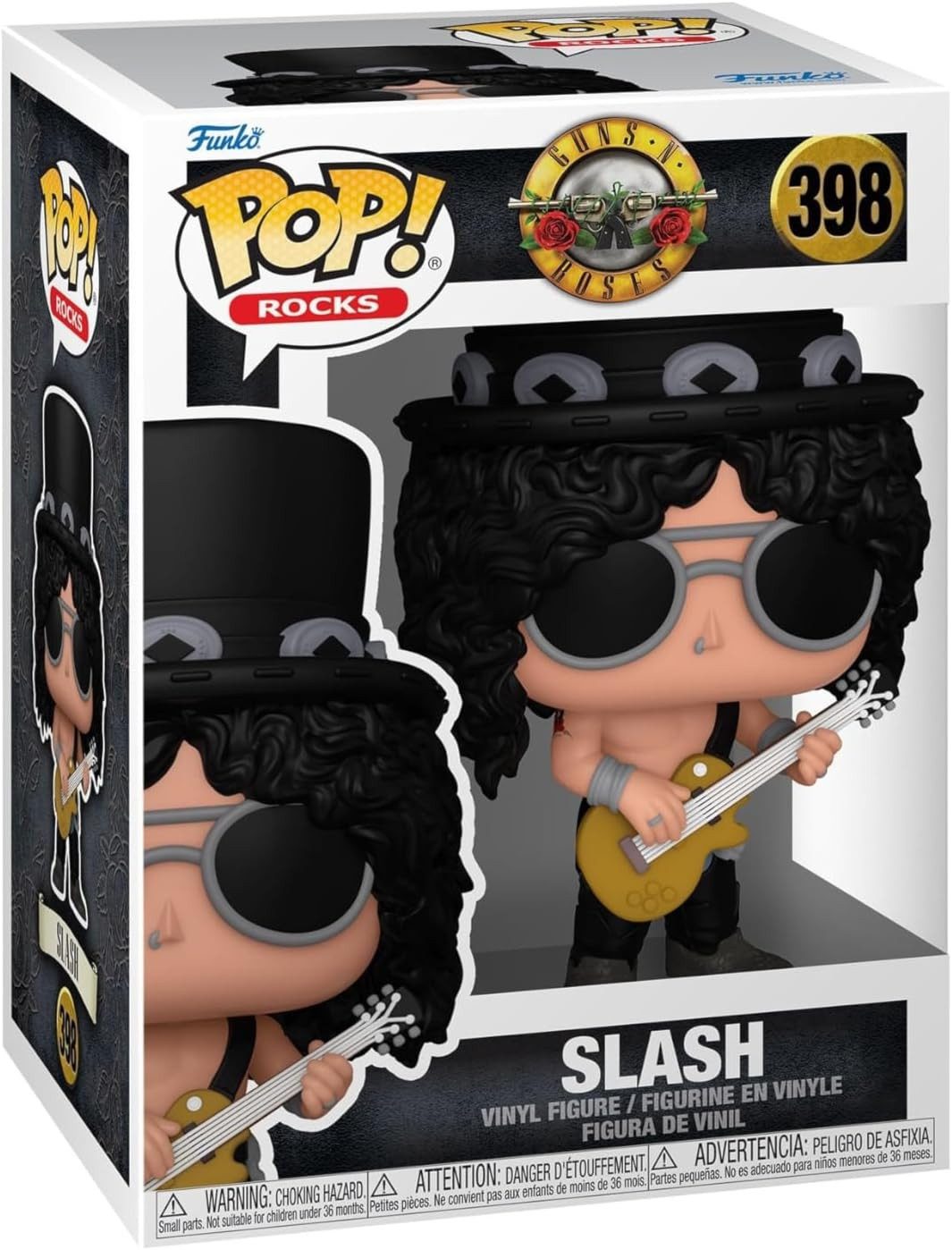 Funko Actionfigur Guns N´ Roses POP! Rocks Vinyl Figur Slash(1990's) 9 cm, (1-tlg), Sammelfigur