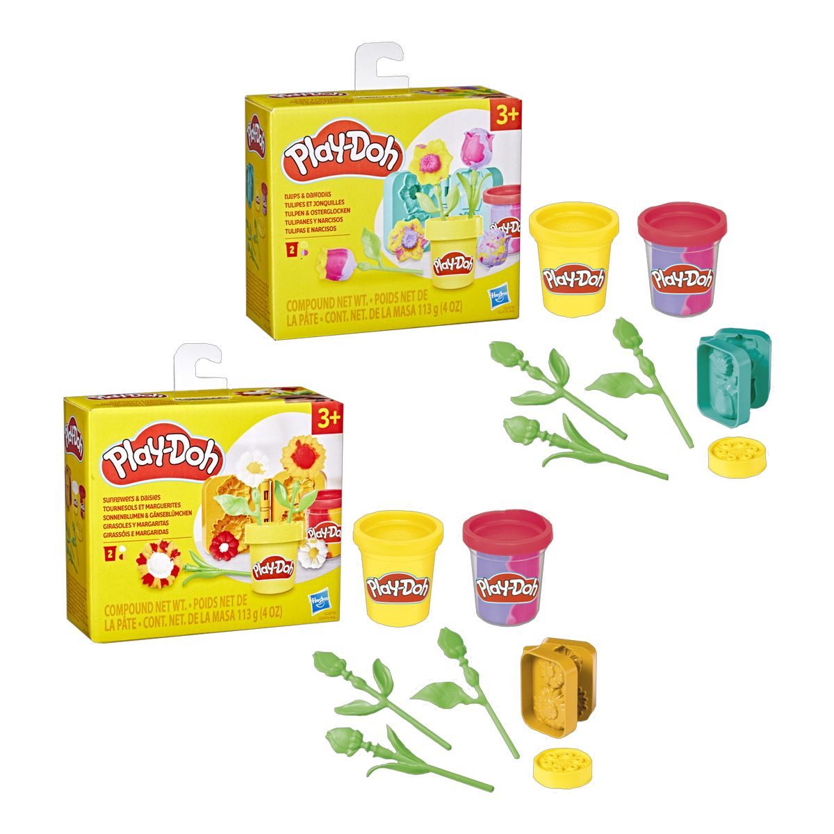 Hasbro Knete Play-Doh Spielknete Set Blumen