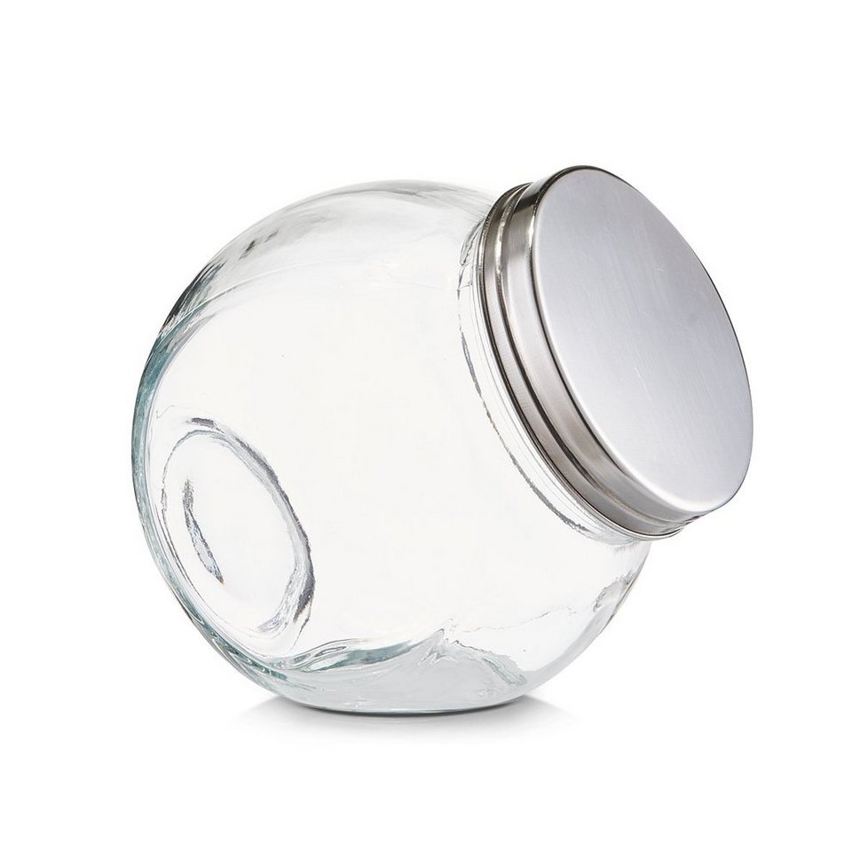 Vorratsglas Zeller 12,5 12 410, 410, transparent, Vorratsglas Glas/Edelstahl x ml, Glas/Edelstahl \