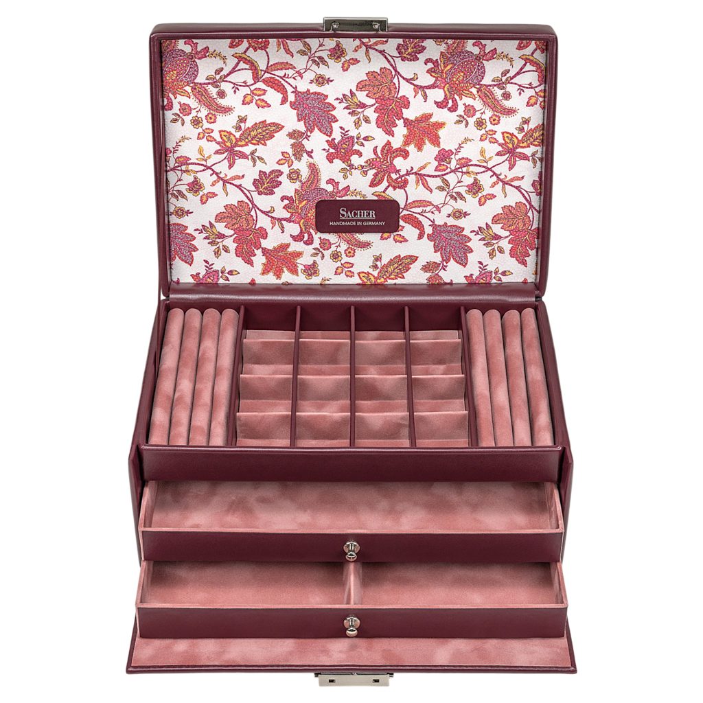 Sacher Schmuckkoffer Ina, Handgefertigt in Deutschland