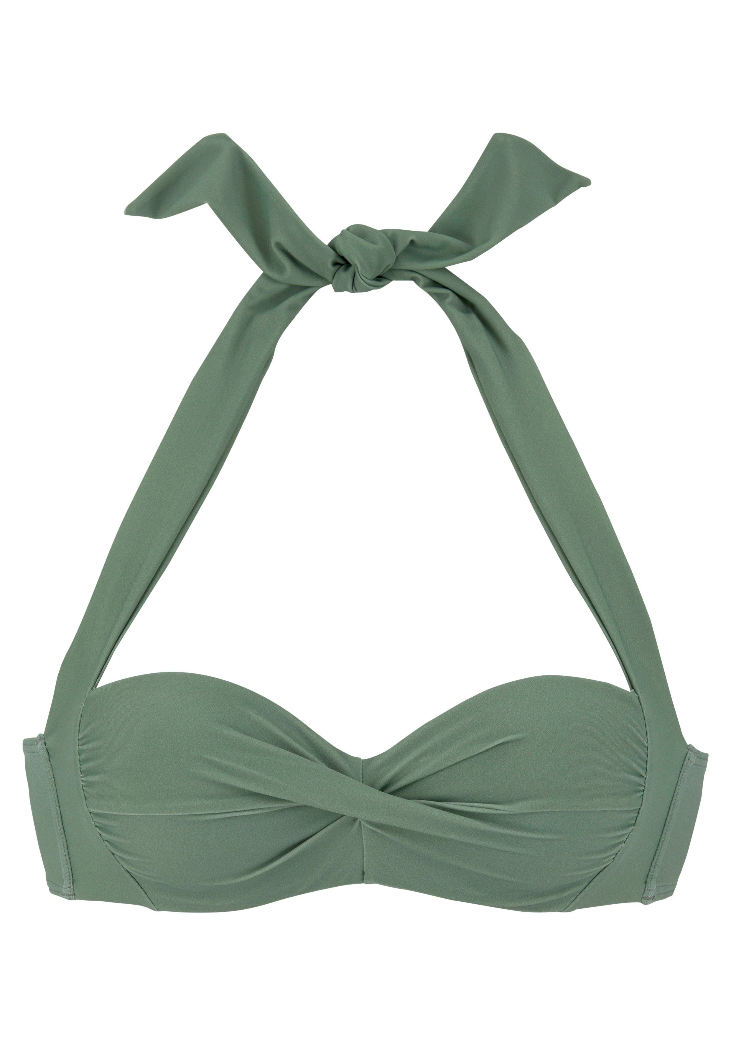 LASCANA Bügel-Bandeau-Bikini-Top Lolo, in getwisteter Optik günstig online kaufen
