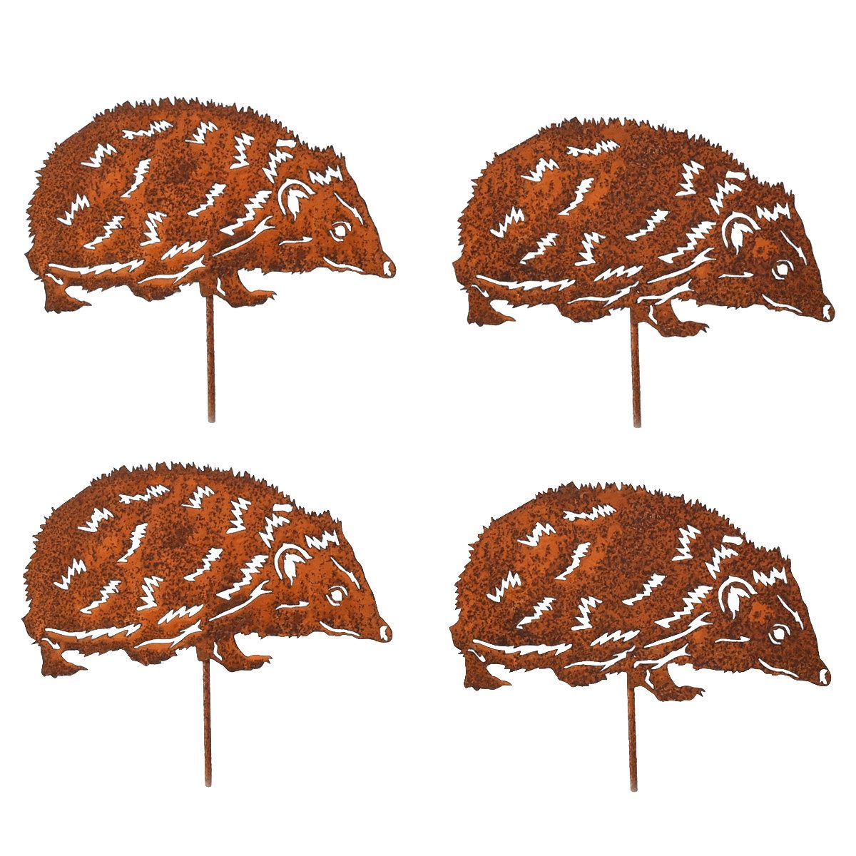Viana Gartenfigur Gartenstecker Igel Metall Edelrost günstig online kaufen