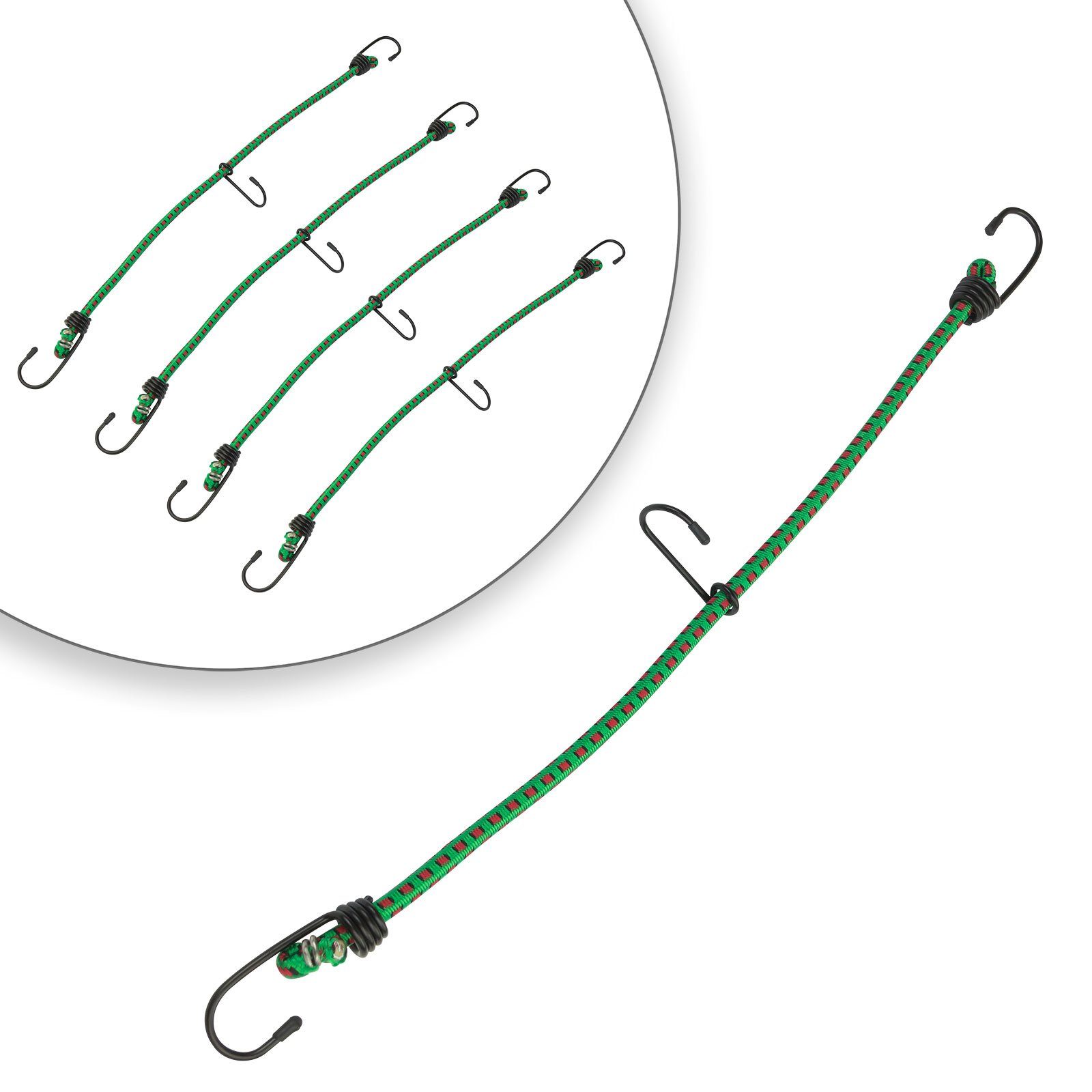 DEMA Spanngurt Planenspanner mit 3 Haken 500x8 mm 4er Set