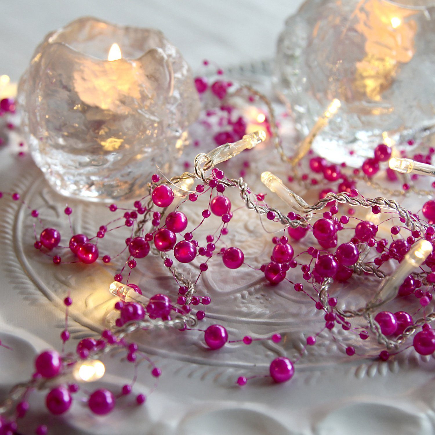 STAR TRADING LED-Lichterkette LED Deko Lichterkette Perlen 20 LED 1,15m Bat günstig online kaufen