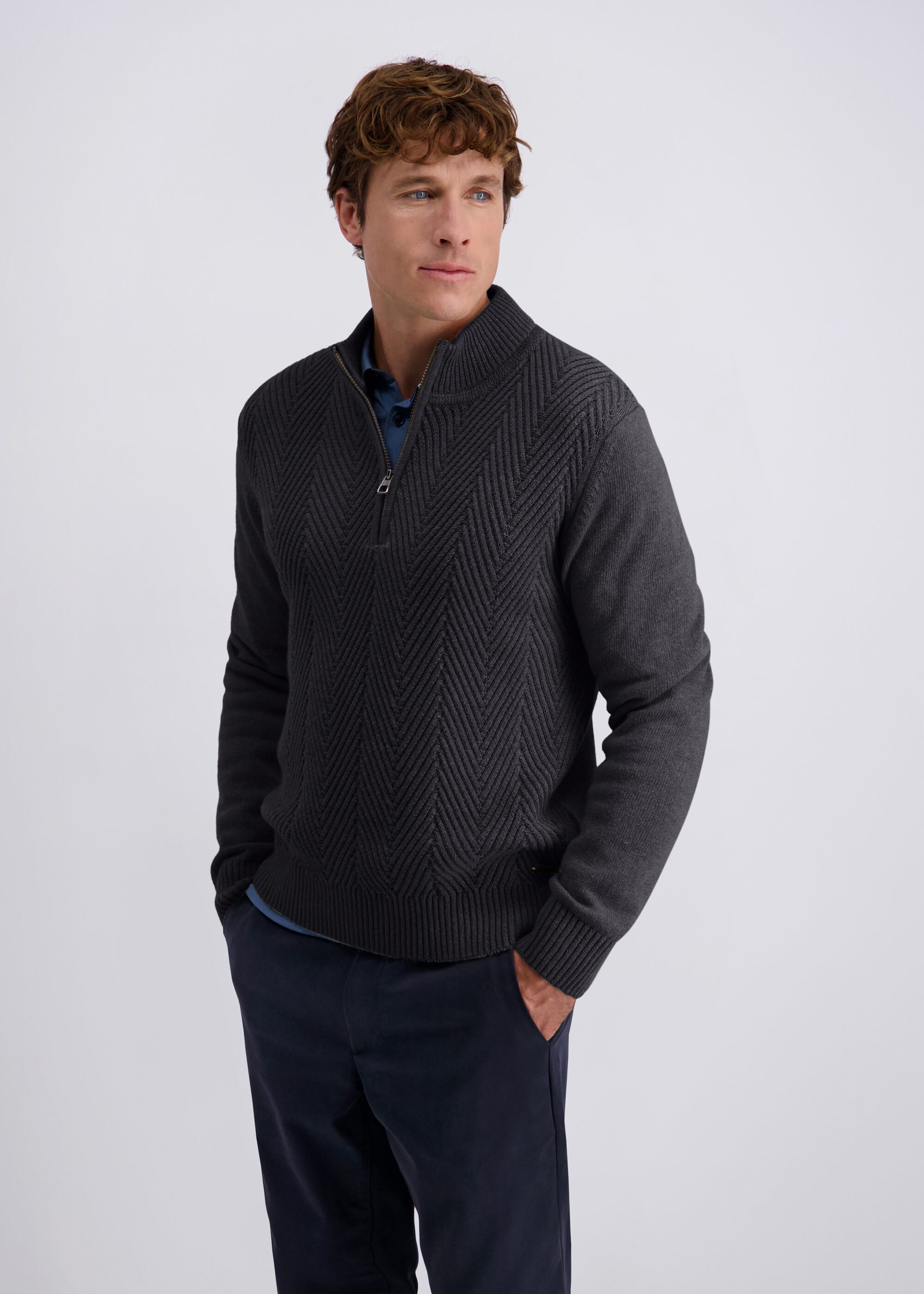 Stehkragenpullover