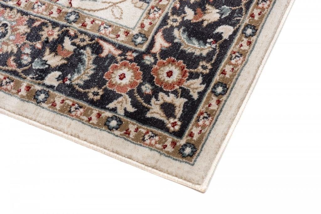 Teppich Oriente Fußbodenheizung, 100 cm, Pflegeleicht, 60 x Orient Wohnzimmerteppich - Orientteppich für Geeignet Teppich Beige, Traditioneller Mazovia, Grau