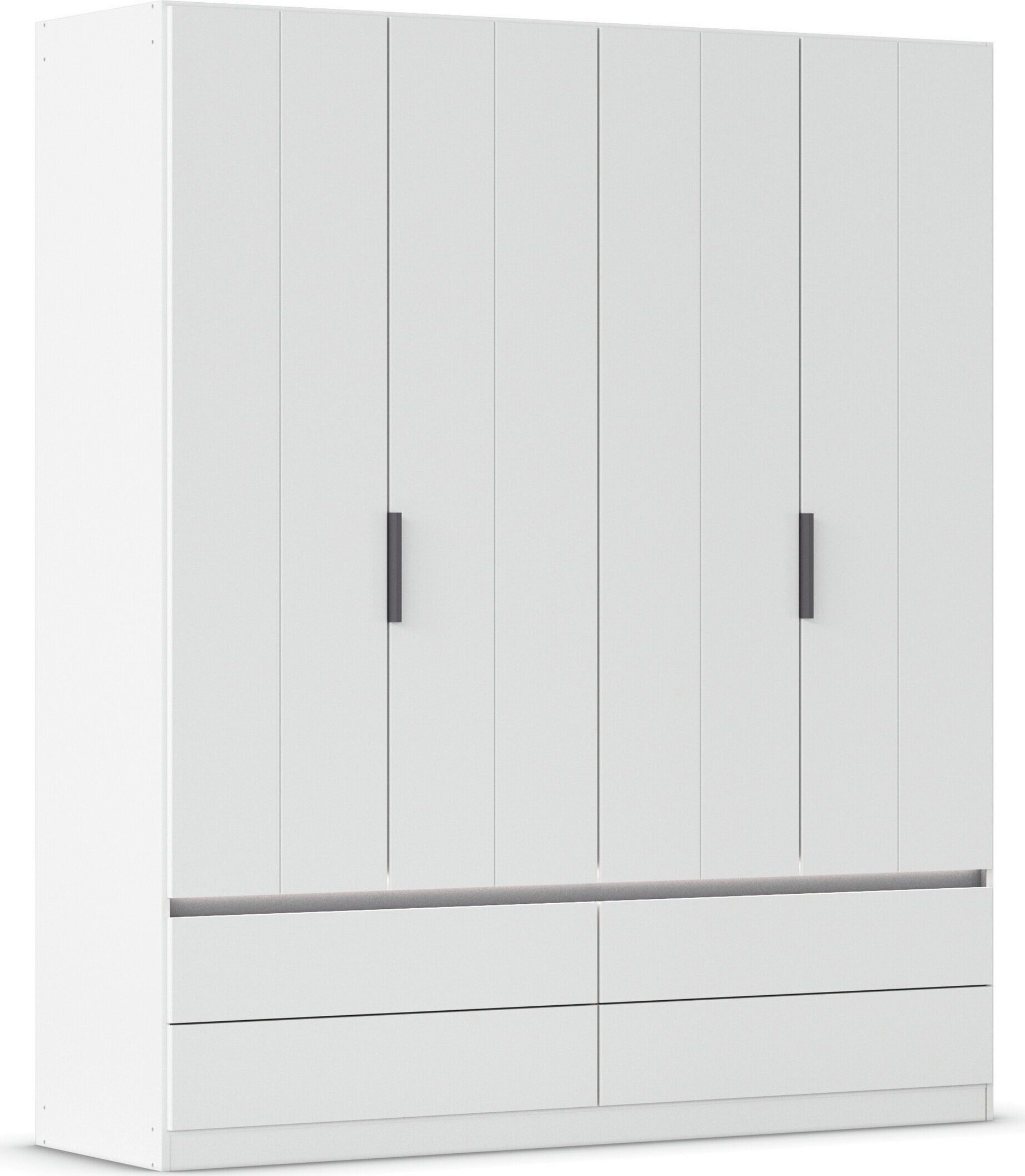 OTTO home Kleiderschrank Schrank Garderobe ARVEN Breiten 181/226/271cm mit Beleuchtung (3 verschiedene Ausstattungen BASIC/CLASSIC/PREMIUM (inkl. SOFT-CLOSE) puristisches Design in Plankenoptik mit Metallgriffen MADE IN GERMANY