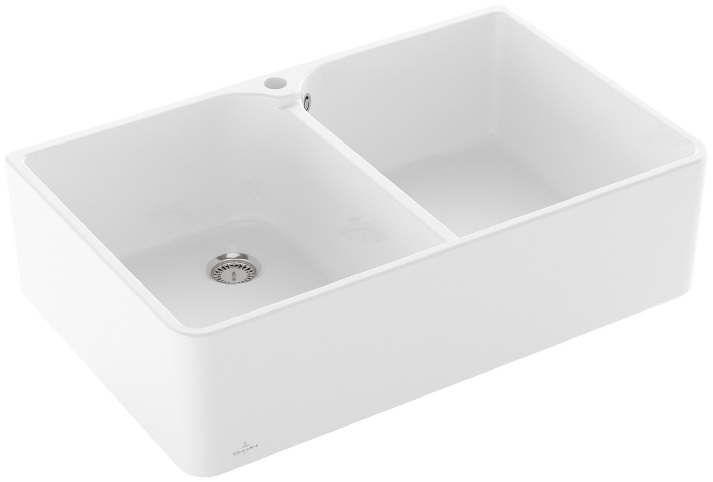 Thumbnail - Villeroy & Boch Einbauspüle Keramikspüle Doppelbecken 80 x 53 638001R1