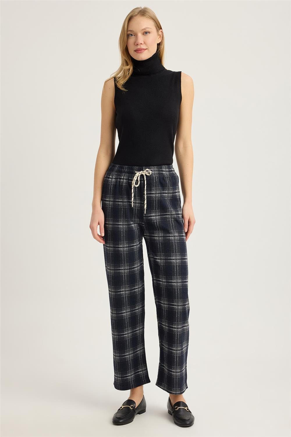 Bequeme Jeans Karohose