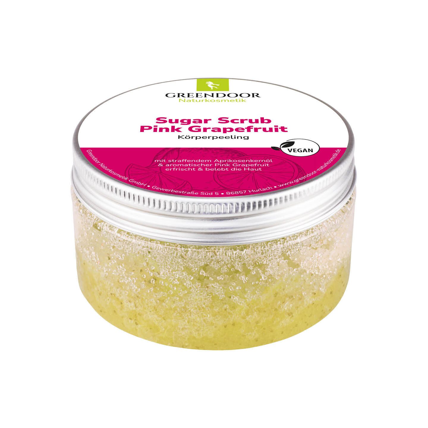 GREENDOOR Körperpeeling Sugar Scrub Pink Grapefruit