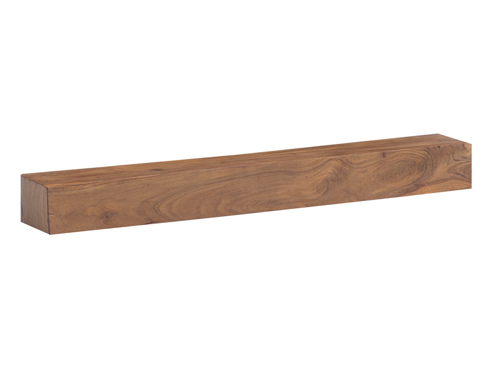 massivum Wandregal Osbon 100x15, Massivholz Akazie