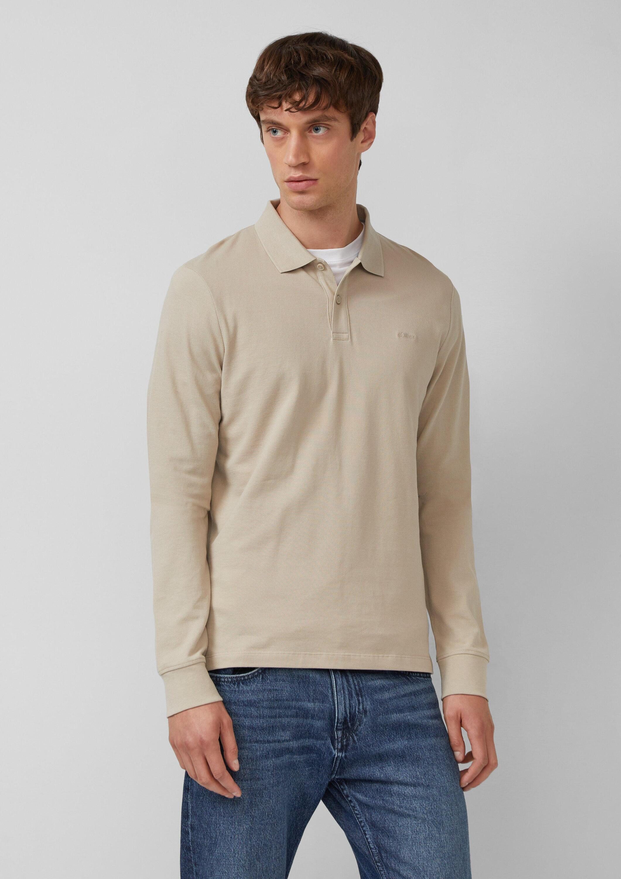 s.Oliver Langarmshirt Polo-Shirt (1-tlg) günstig online kaufen