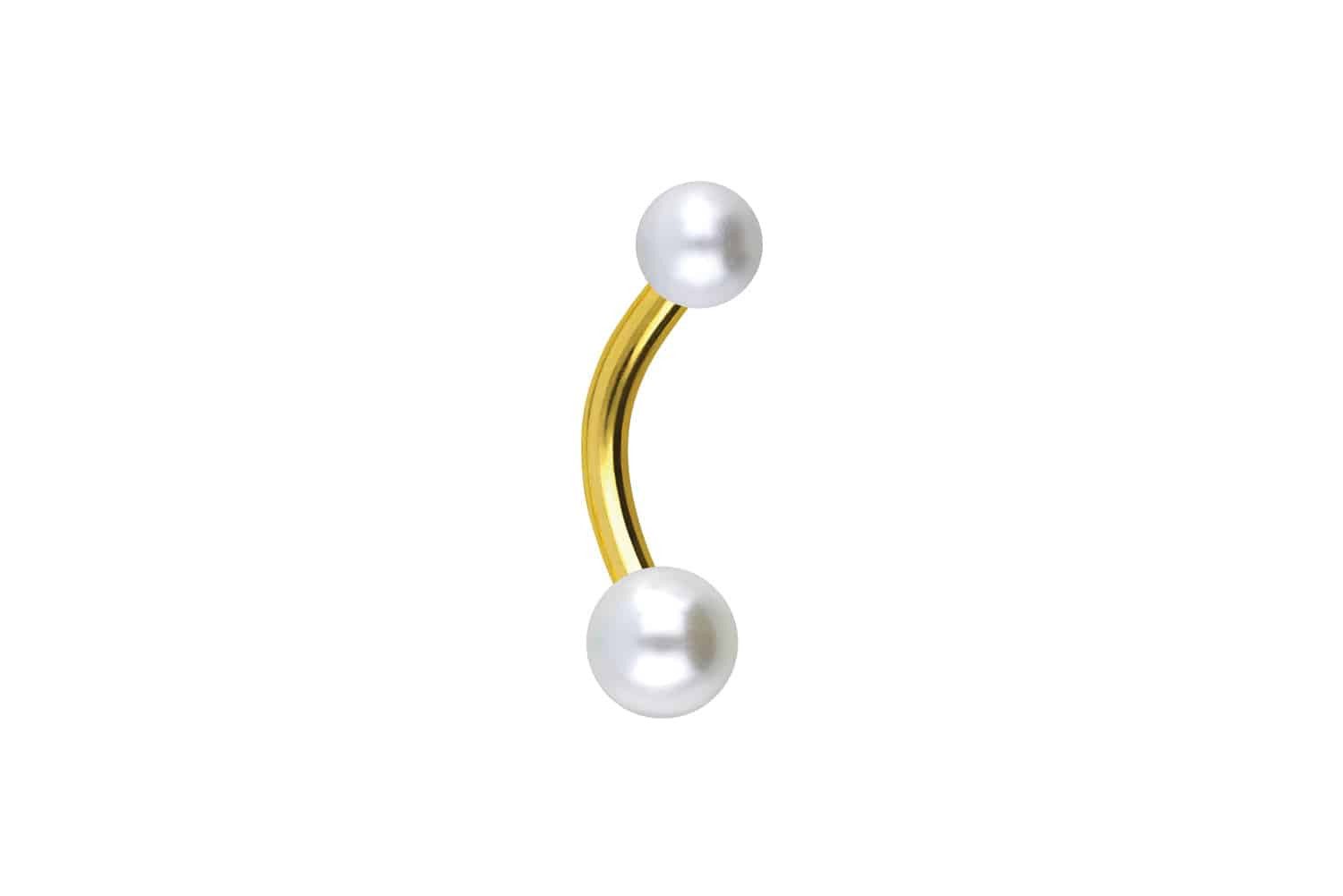 PIERCINGLINE Bauchnabelpiercing Chirurgenstahl Mini Bananabell SYNTHETISCHE günstig online kaufen