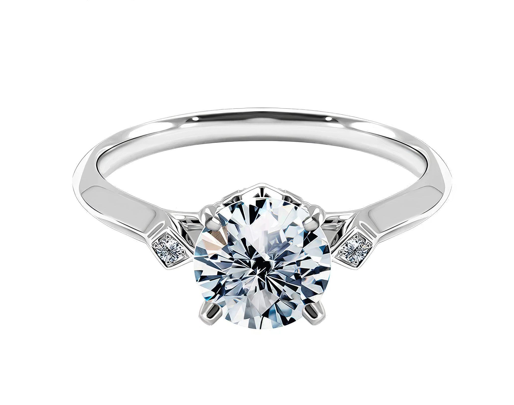 Jumpeak Diamantring Diamantring für Damen, 1.5ct D Vs1 engagement ring,ring gold damen, promise ring,Mit IGi-Zertifikat,geschenk zur firmung mädchen