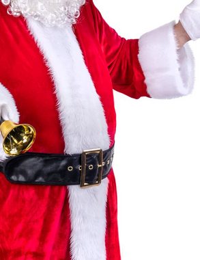 Funny Fashion Kostüm Nikolaus Weihnachtsmann, Mantel Mütze Gürtel