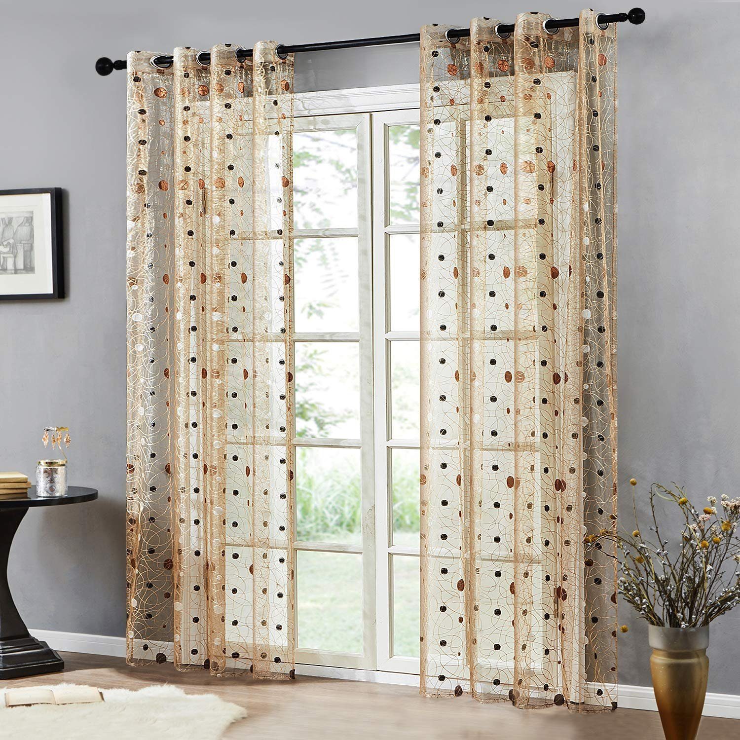 BYSURE Gardine, Ösen (2 St), halbtransparent, günstig online kaufen