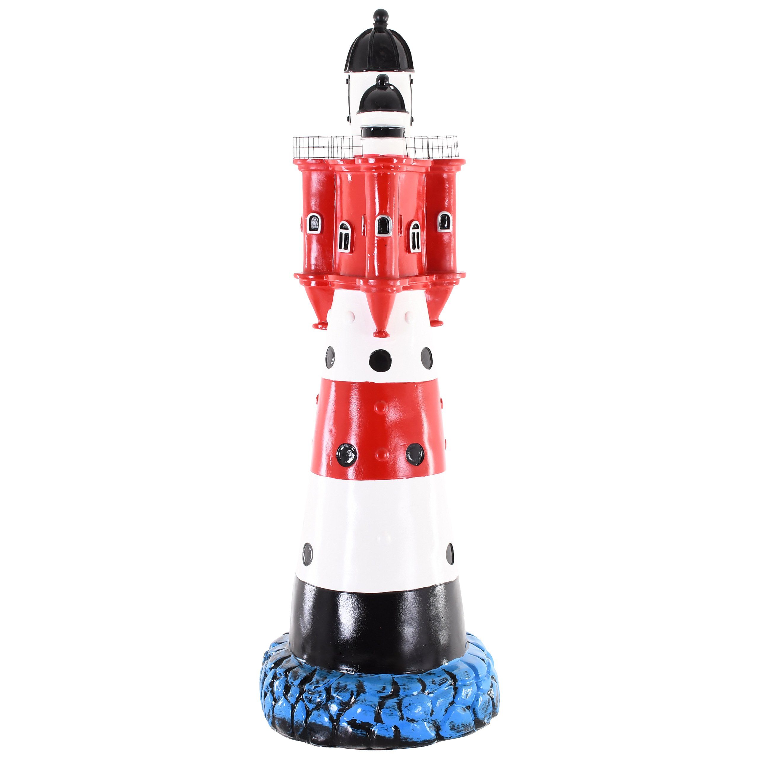 Raburg Dekolicht »Dekofigur Leuchtturm ROTER-SAND XXL in ROT-WEIß-GESTREIFT,  89,5 cm hoch, mit Glühbirne, Kabel« online kaufen | OTTO