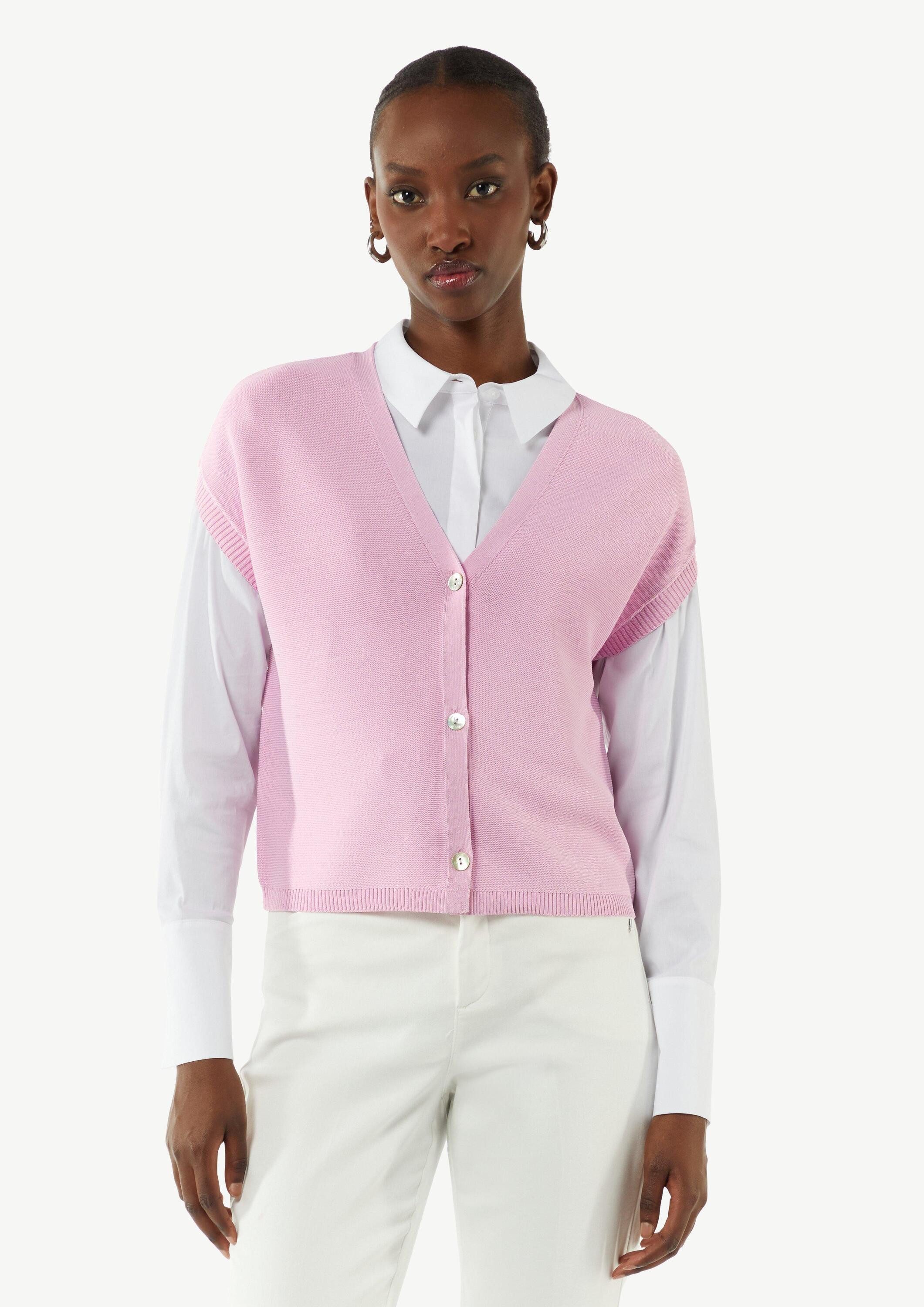 comma Cardigan Strickjacke Kurze Strickjacke mit günstig online kaufen