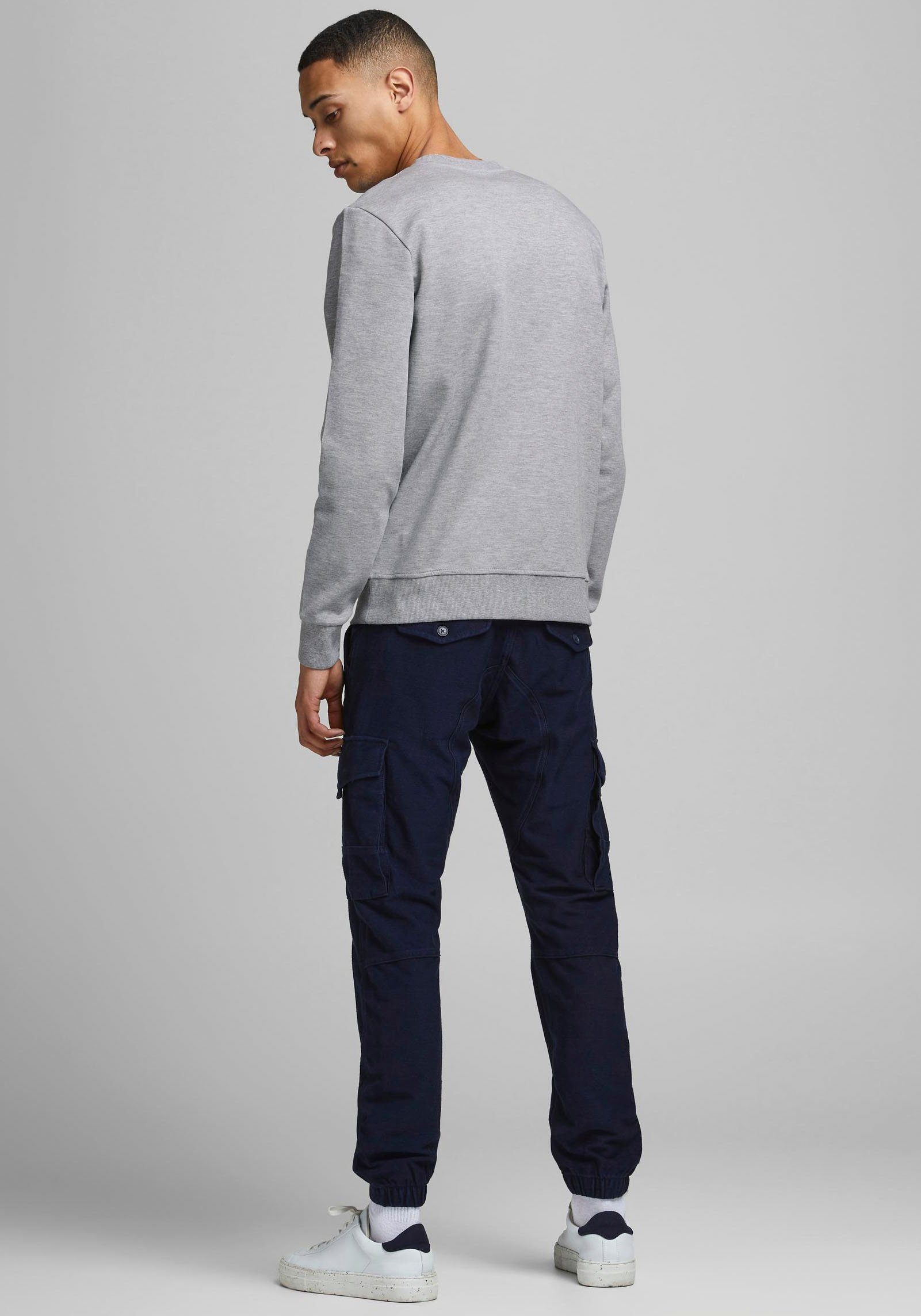 Sweatshirt SWEAT & Jones hellgrau-meliert BASIC Jack