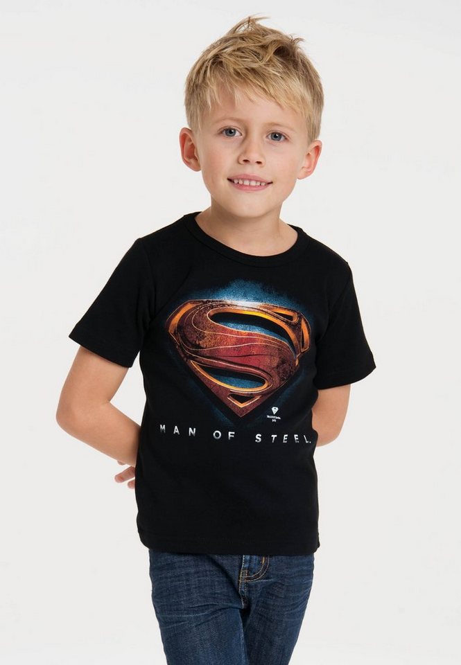 Steel Print DC Man of Superman T-Shirt LOGOSHIRT