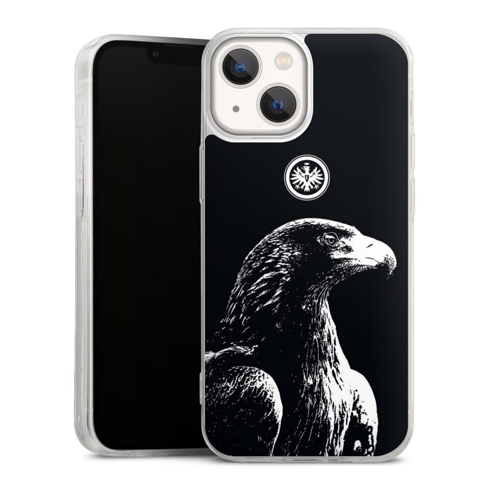 DeinDesign Handyhülle Eintracht Frankfurt Offizielles Lizenzprodukt Attila SGE Attila, Apple iPhone 13 Mini Slim Case Silikon Hülle Ultra Dünn Schutzhülle