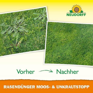 Neudorff Rasendünger RasenDünger Moos- & UnkrautStopp, 2,5 kg, Verdrängt dauerhaft Unkraut und Moos