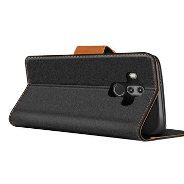 CoolGadget Handyhülle Denim Schutzhülle Flip Case für Huawei Mate 10 Pro 6 Zoll, Book Cover Handy Tasche Hülle für Mate 10 Pro Klapphülle