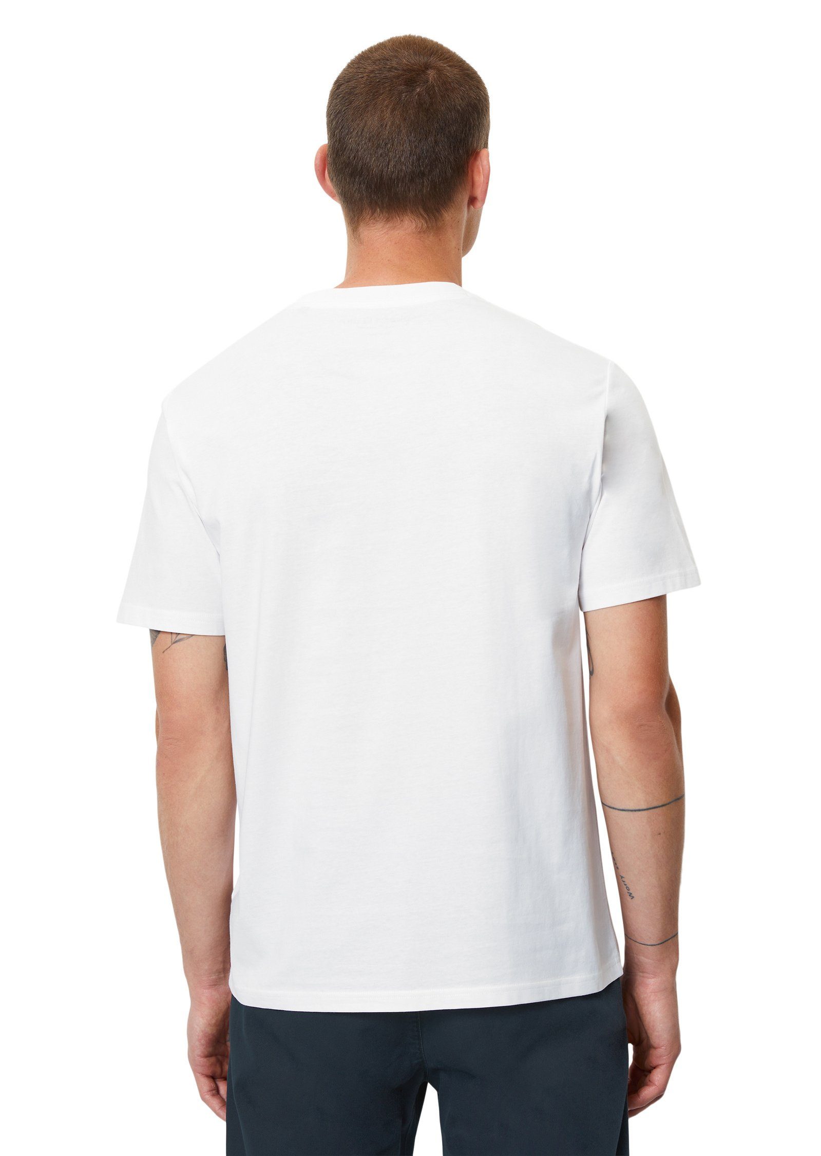 reiner aus Bio-Baumwolle white Marc T-Shirt O'Polo