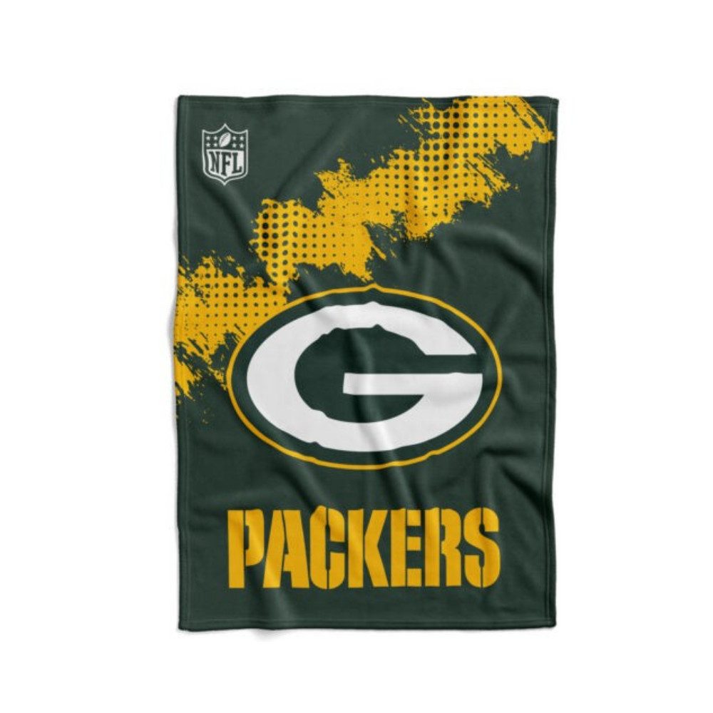 Green Bay Packers Tagesdecke Green Bay Packers Flannel Decke/Throw "CORNER"