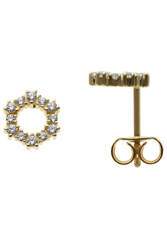 Paar Ohrstecker Schmuck Geschenk Gold 333 Ohrschmuck