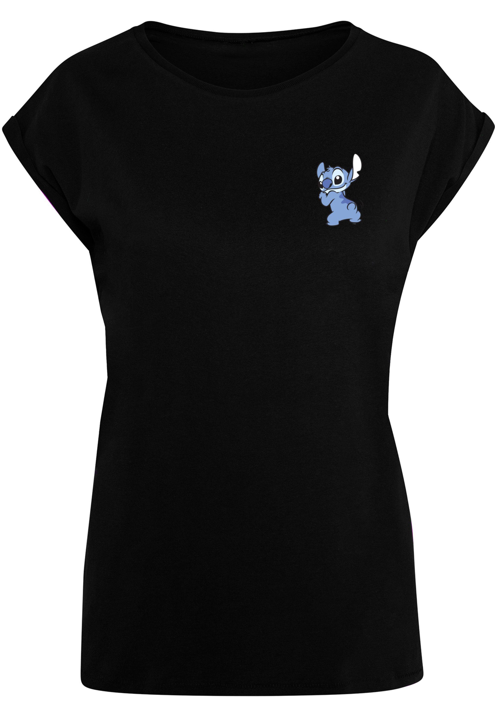SIZE T-Shirt And Disney Stitch Print Lilo Backside F4NT4STIC Print Breast PLUS Stitch